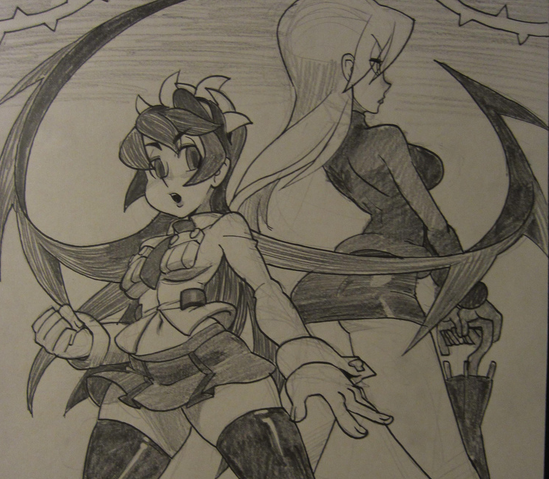 Archivo:Filia y Parasoul Bosquejo.png