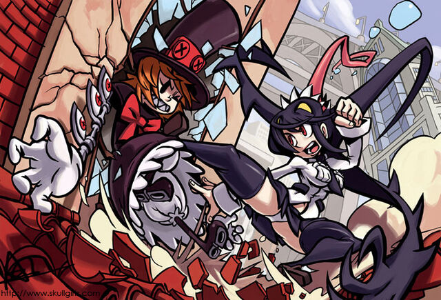 Archivo:Skullgirls Tarjeta Postal 1 Filia y Peacock.jpg