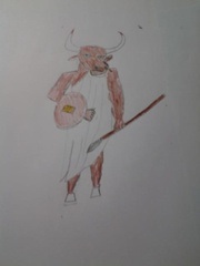 A Minotaur guard.