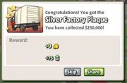 Silver Factory Plaque