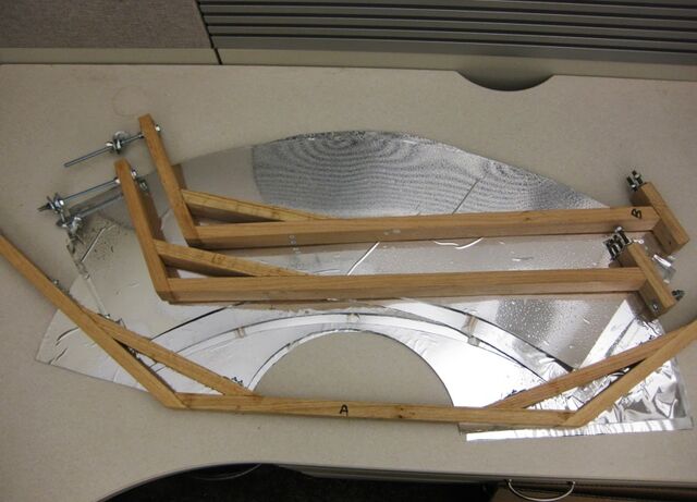 File:Construction pieces prior to assembly,Multi-Conical Solar, 8-8-13.jpg