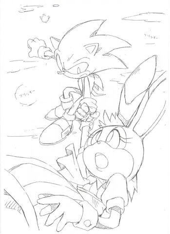 File:Vanilla Sonic Sonic advance 2 ending SonicX concept art.jpg