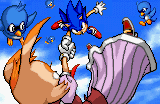 Sonic advance 2 ending artwork Sonic catches Vanilla