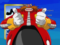 Eggman breaking fourth wall in Sonic X