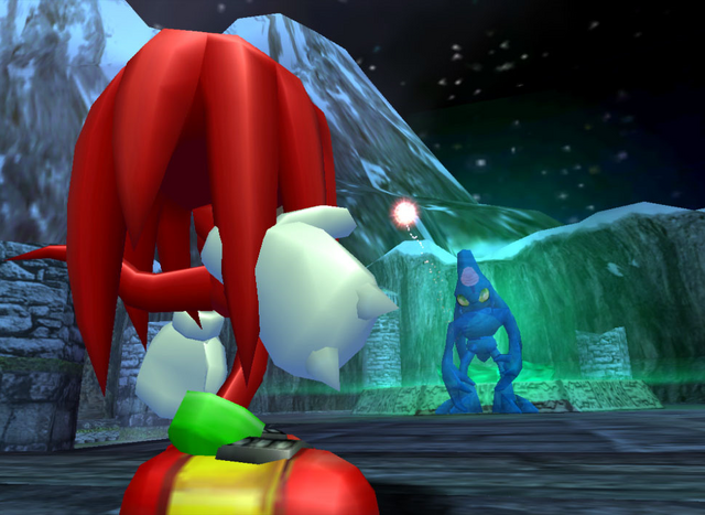 File:Knuckles facing Chaos.png
