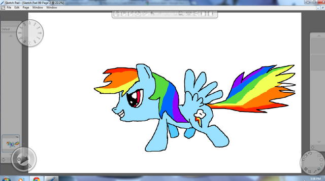 File:Rainbow Dash By Metal.png