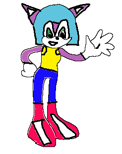 June waving at Sonic