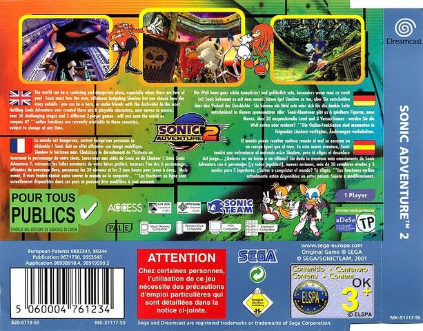 Fichier:SonicAdventure2EU-CoverBack.jpg
