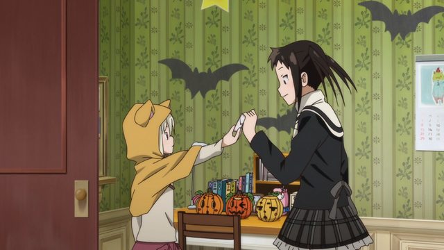 File:Soul Eater NOT Episode 10 HD - Kana delivers letter to Tsugumi.png