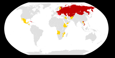 Map of Comecon