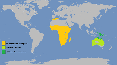 Titanosaur Map (Dinosaurs of the Ice Age)-1
