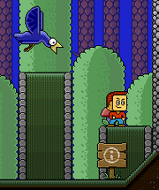 Birdy above player