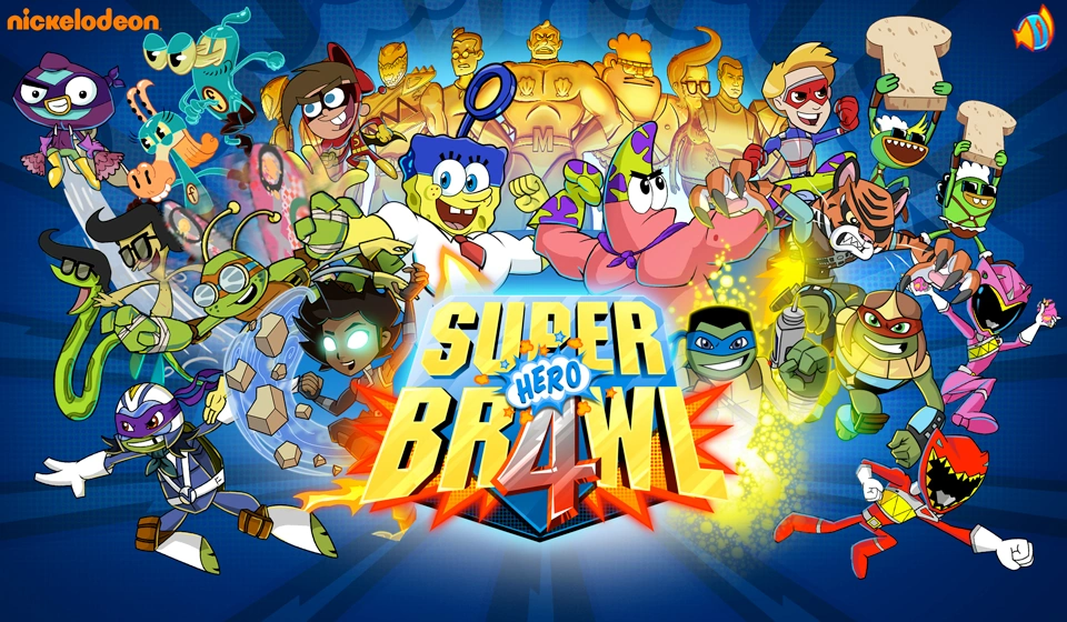 Губка боб супер драки 3. Super brawl. Игры никелодеон драки. Супер бравл 3 никелодеон. Super brawl universe персонажи.