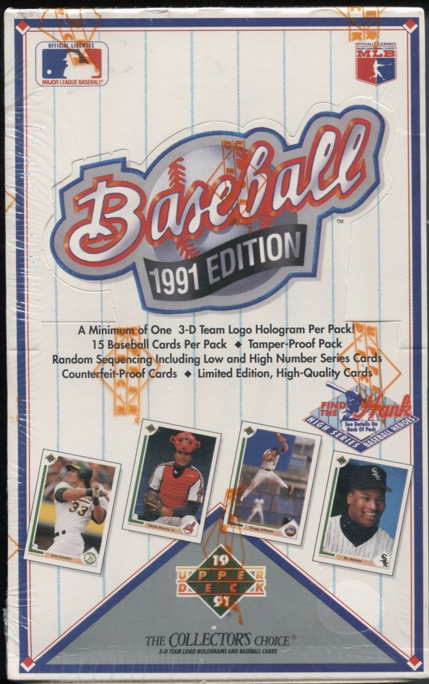 1991 Upper Deck Baseball Baseball Cards Wiki FANDOM