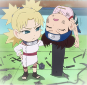 Temari defeats Tenten