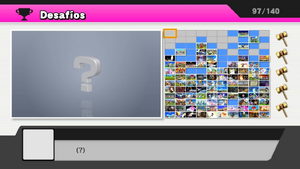 Pantalla de desafíos SSB4 (Wii U)