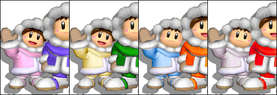 Paleta de colores Ice Climbers SSBM