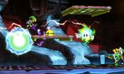 Toon Link en la Smashventura frente a un Hermano Martillo SSB4 (3DS).jpg