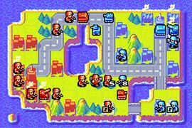 Infantería y tanques en Advance Wars 2 Black Hole Rising
