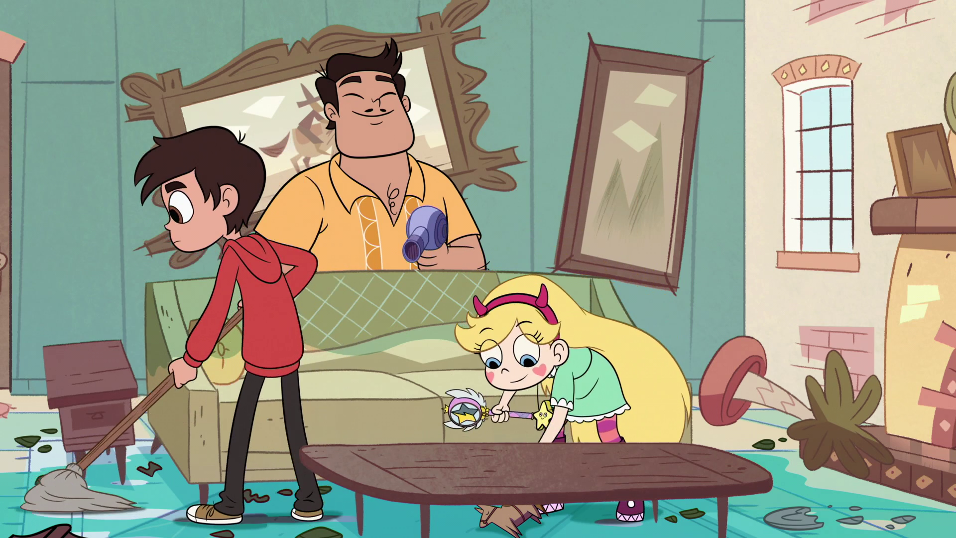 Cleaning The House image - s2e8 star and diaz family cleaning the house | star vs Cleaning The House image - s2e8 star and diaz family cleaning the house | star vs