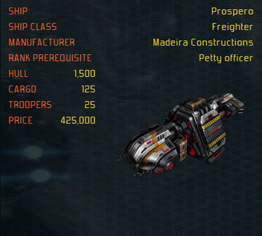 Prospero ship