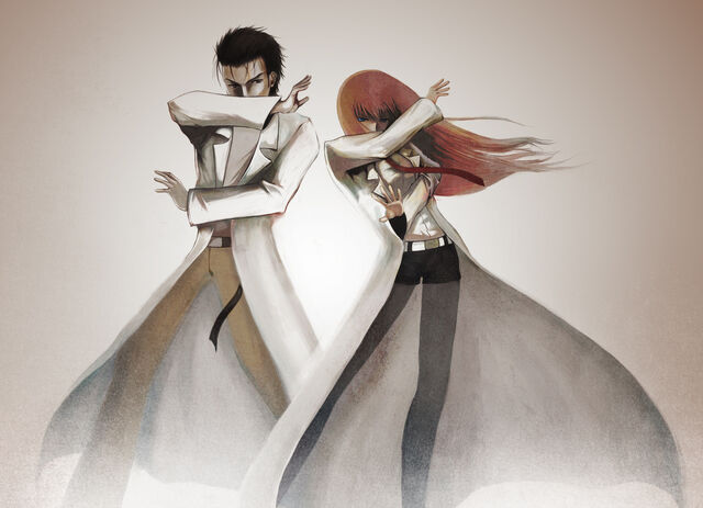File:Steins;Gate Okabe and Makise.jpg