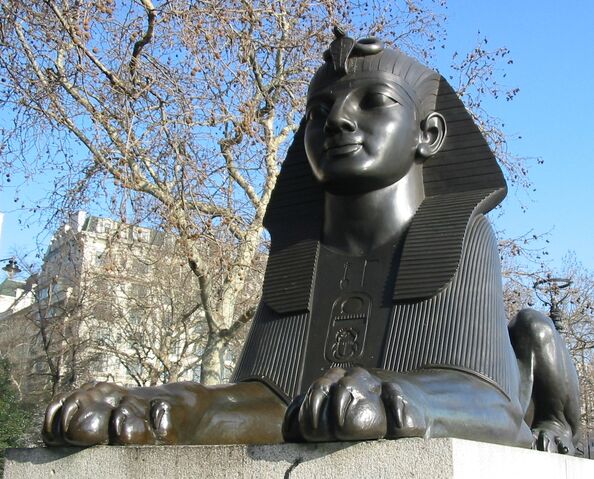 File:Cleopatra's Needle (London) sphinx 2.jpg
