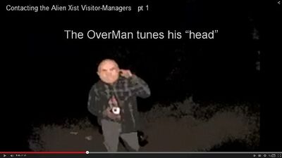 OverMan tunes his head