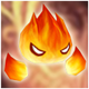 Baixa Elemental Icon (Fogo)