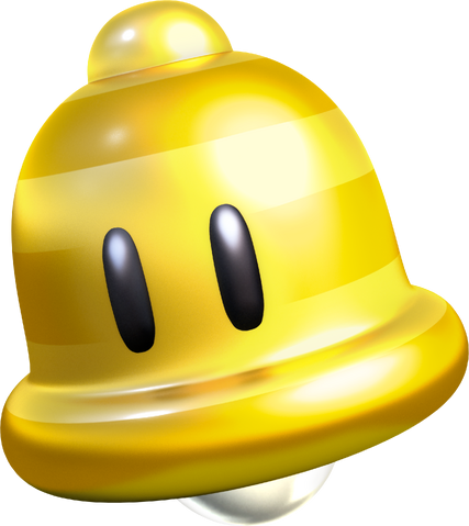File:Gold Bell Artwork - Super Mario 3D World.png
