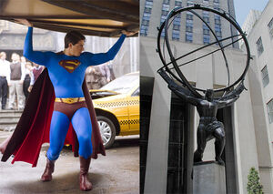 Superman as Atlas