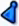 Spicchio Stellare Blu Icona