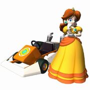 Vicino al suo kart