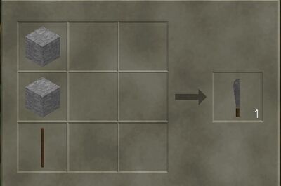 Craft a stone machete