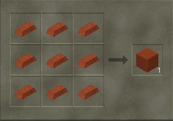 Solid Copper Block craft