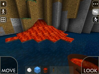 Lava and water