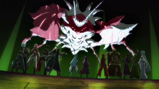 File:Sleeping Knights and Kirito's group defeating 28th floor boss.png