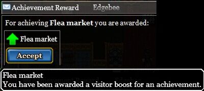 Flea market achievement reward