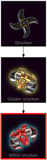 ResearchTree Mithril shuriken