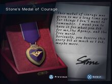 Stone's Medal of Courage