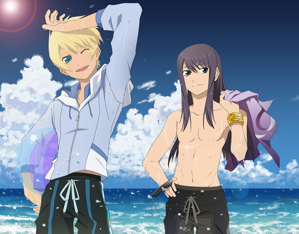 File:ToV Flynn and Yuri (Swimsuit).jpg