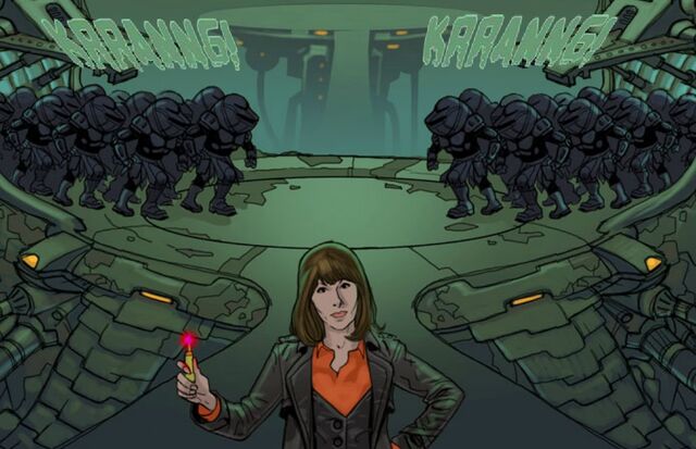 File:Sarah Jane calling Judoon.jpg