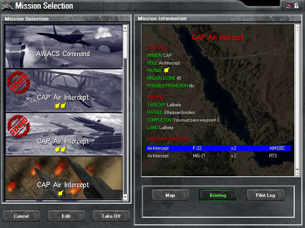 Highland mission selection