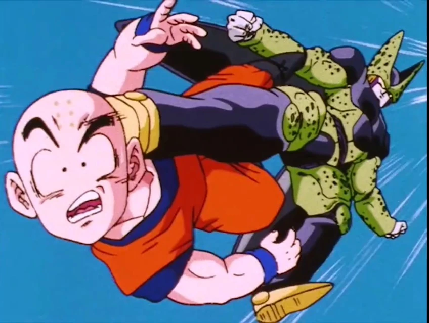 Image Krillin hit by Cell.jpeg Team Four Star Wiki FANDOM powered