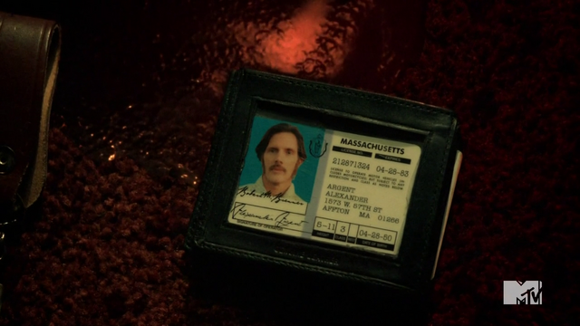 File:Teen Wolf Season 3 Episod 6 Motel California Alexander Argent Drivers License.png