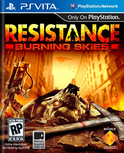 Resistance Burning Skies boxart