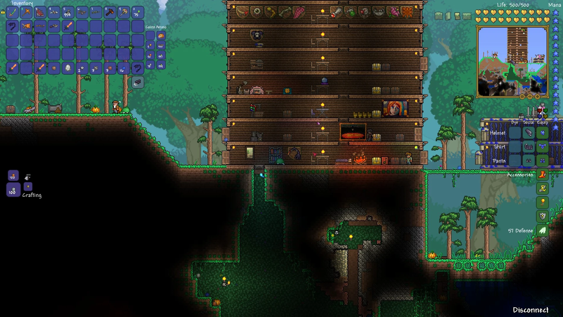 Image Mourning Wood Trophy On Wall.jpg Terraria Wiki FANDOM powered by Wikia