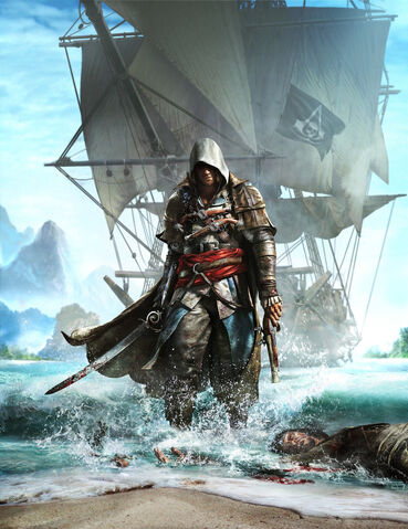 Archivo:Assassin's Creed 4 Black Flag cover art alternate by TwoDots.jpg