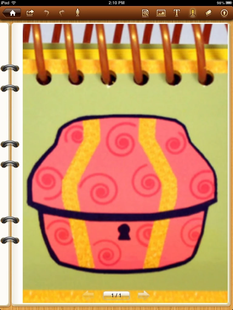 Image IPad Handy Dandy Notebook (Blue's Big Treasure Hunt).jpg Blue