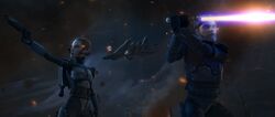 Bo-Katan and Obi-Wan escape-TL